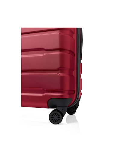 Unisex 4 Tekerli Kilitli Orta Boy Valiz Bavul Bordo
