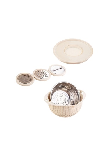 Savakan Kevgirli Karıştırma Kabı Çok Kullanımlı Mutfak Meyve Drenaj Sepeti Spagetti