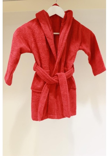 Bebek Bornozu Çocuk Bornozu Bukle Pamuklu Kapşonlu Bornoz