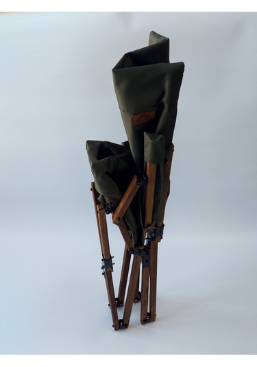 Joyfull Turtle Ahşap-kollu Katlanır Sandalye -koyu Yeşil Kılıfıf Koyu Yeşil