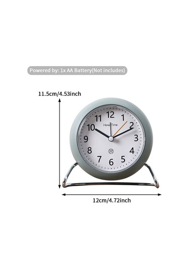 Mavi Modern Minimalist İskandinav Sessiz Yuvarlak Çalar Saat Kişilik Ev Dekorasyonu Başucu Saati Diğer