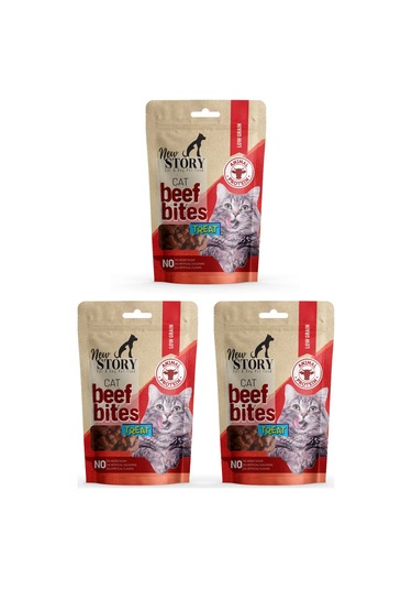 Cat Beef Bites 3x60gr. Biftekli, Kedi Ödül Maması