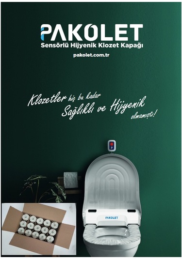 Pakolet Sensörlü Hijyenik Klozet Kapağı ve 25 Adet Hijyen Rulosu