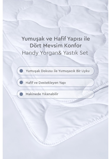 Yataş Bedding Handy Roll Pack Çift Kişilik Yastık & Yorgan Seti