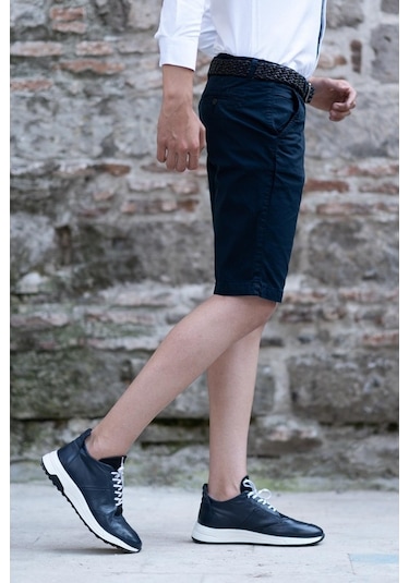 Gabardin Kumaş Pamuklu Regular Fit Chino Yan Cep Erkek Şort
