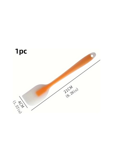 Honeybeeshop Turuncu Silikon Spatula: Yüksek Isıya Dayanıklı, Toksik Olmayan, Ergonomik Mutfak Aracı Turuncu