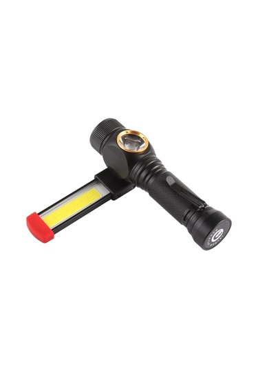 Sones W550 10w 800lm Usb Şarj T6 + Cob Ipx6 Su Geçirmez Güçlü Led El Feneri 5 Modlu Çalışma Lambası Siyah