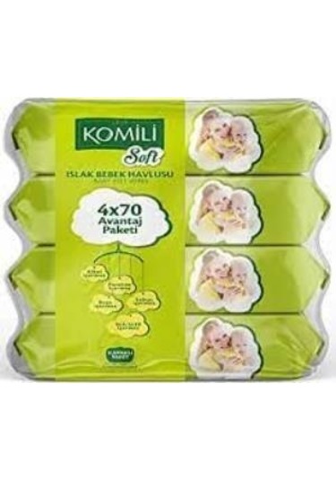Komili Soft Islak Havlu 4x70