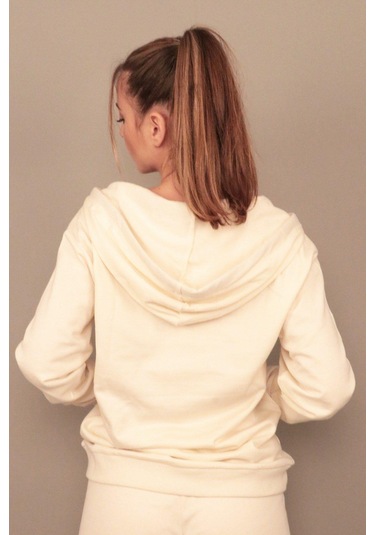 Rich Kadın Baskılı Kapüşonlu Sweatshirt Çok Renkli