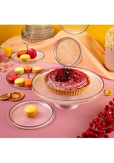 Fecra Loren 14 Parça Servis Ve Sunum Seti Siyah Fileli