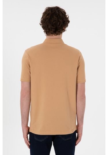 U.S. Polo Assn. Erkek Regular Fit Polo Yaka Camel Basic Tişört 50306007-VR015 U.S. Polo Assn. Erkek Regular Fit Polo Yaka Camel Basic Tişört 50306007-VR015