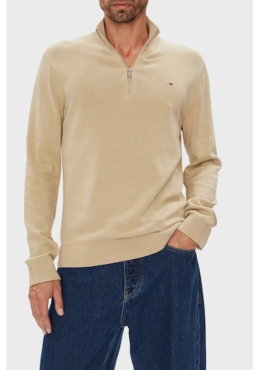 Tommy Jeans Erkek Kazak Dm0dm21654 Rbv Bej Bej