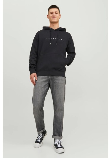 Jack&jones Jjestar Jj Sweat Hood Noos Siyah 001