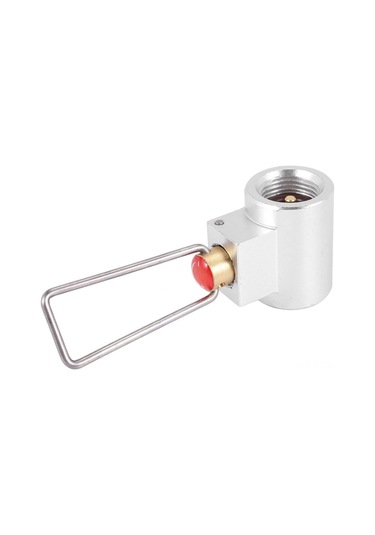 Skycity Kamp Gaz Soğutucu Dönüştürücü Adaptörü - Dış Mekan Malzemeleri İçin Çift Taraflı Gaz Tankı Bağlantı Aleti Gümüş