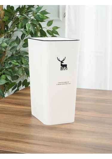 Solın Kapaklı Dar Mutfak Çöp Kutusu 262350102 Beyaz