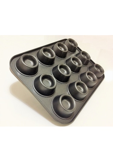Fame Kıtchen 12'Li Yapışmaz Teflon Kaplı Muffin Kek Kalıbı