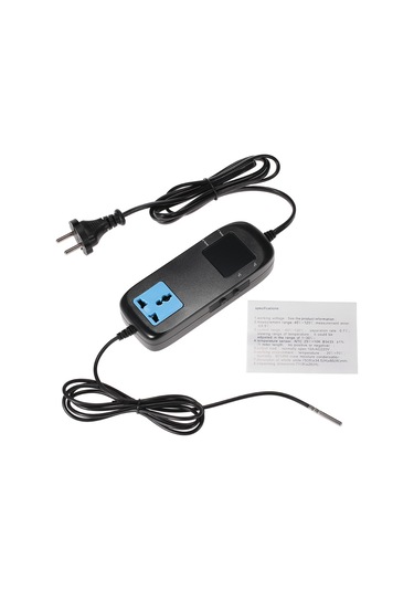 Jeemson Mh2000 Dijital Sıcaklık Kontrol Cihazı 90-250v 10a, Isıtma/soğutma Kontrolü, Bahçe/su Deposu/su Akvaryumu Uygulamaları İçin, 0.1 C Hassasiyetli, Sıcaklık Aralığı -40 C/+120 C