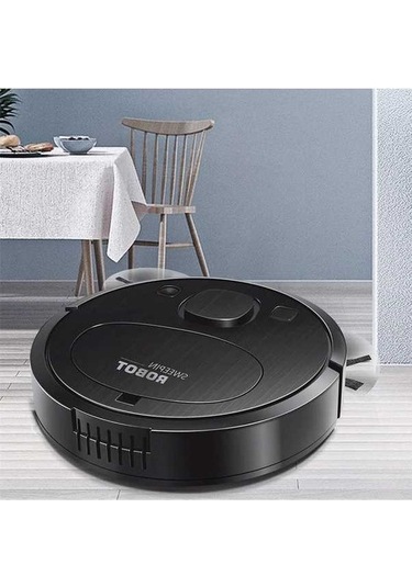 Dancemonkey Akıllı Tarama Robotu Usb Şarjlı Otomatik Temizleme Makinesi Elektrikli Süpürge Siyah, Akıllı Tarama Robotu Siyah