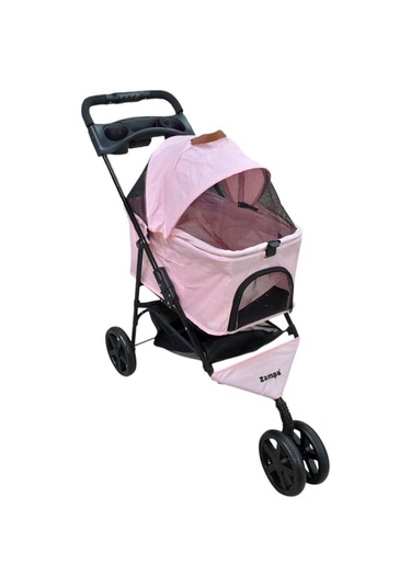 Zampa Venüs Kedi & Köpek Arabası Pembe 50x80x90 Cm