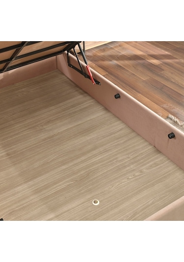 Nironyatak Niron Rama Baza Ve Başlık Seti - 90X190 Cm Tek Kişilik Sütlü Kahv