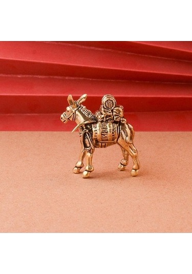 Lijinxu Eşekler Heykeli Yaratıcı Hayvan Koleksiyon Dolap Yatak 4.1x4.1cm