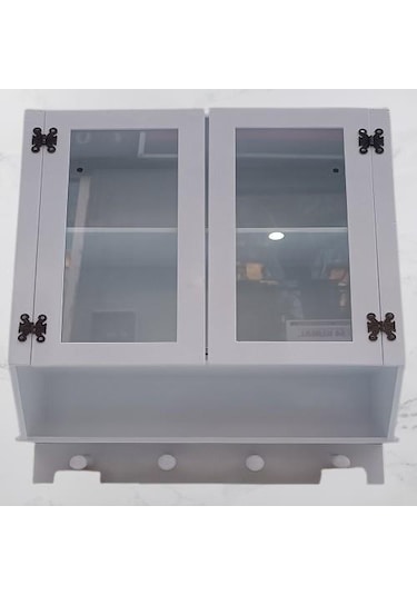 Hobi Adn 90351 Model Dekoratif Terek Ecza Dolap Mdf Parlak Beyaz Lake El Yapım Hobi Adn 90351 Model Dekoratif Terek Ecza Dolap Mdf Parlak Beyaz Lake El Yapım