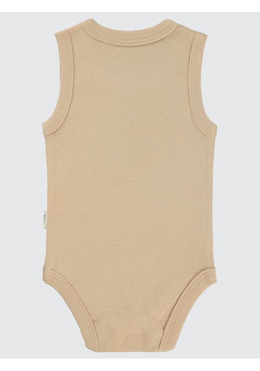 Civil Baby Erkek Bebek Çıtçıtlı Badi 1-36 Ay Sütlü Kahve Sütlü Kahve