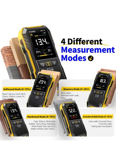 Fnirsi Wmt-10 Temassız Endüktif Ahşap Ve Duvar Nem Ölçer Higromet