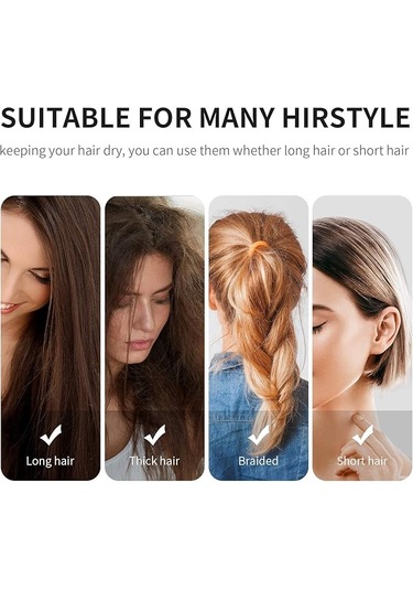 Adet Elastik Yüzme Boneleri Rahat Kumaş Yüzme Boneleri Hafif Siyah - Kırmızı