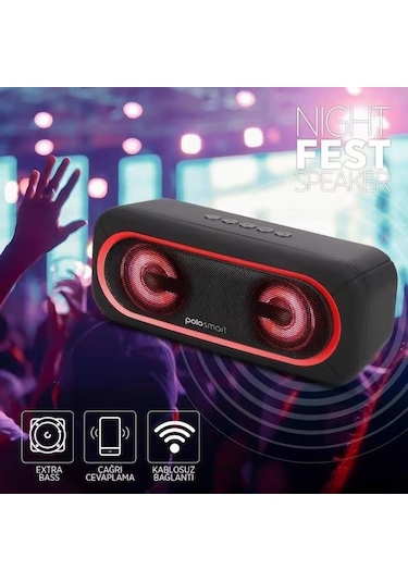 Polosmart  FS65 Bluetooth Işıklı Hoparlör