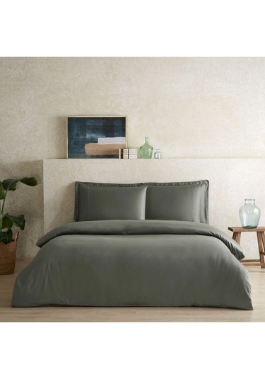 Linens X Tencel Lyocell Süperking Nevresim Kılıfı Yeşil Yeşil