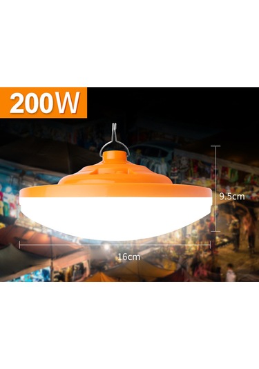 Shineyee Usb Şarjlı Fener, 3 Seviye Aydınlatma, 200w Ultra Parlak, Dış Mekan İçin Uzun Süre Kullanıma Dayanıklı, Metal Kanca İle Taşınabilir Işık Kaynağı Diğer