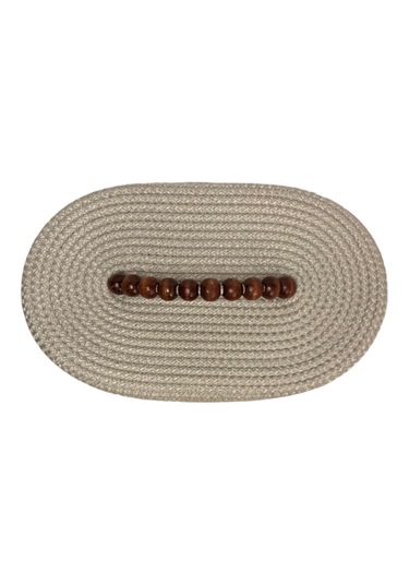 Oval Bonucuklu Kutu Gri
