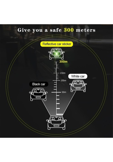 Sarı 10 Adet Araba Tampon Yansıtıcı Güvenlik Şeridi Çıkartmaları - Gece Sürüş Güvenliğinizi Ve Stilinizi Geliştirin A-7