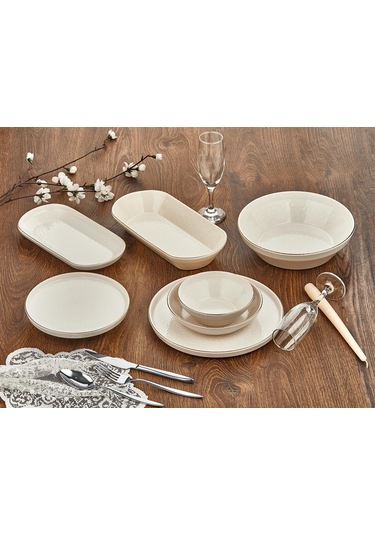 Taç Laterna Palermo 53 Parça Porselen Yemek Takımı