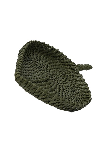 E38 El İşçiliği Kağıt İp Sepet Örgü 27 19 Cm - 6172 Karışık