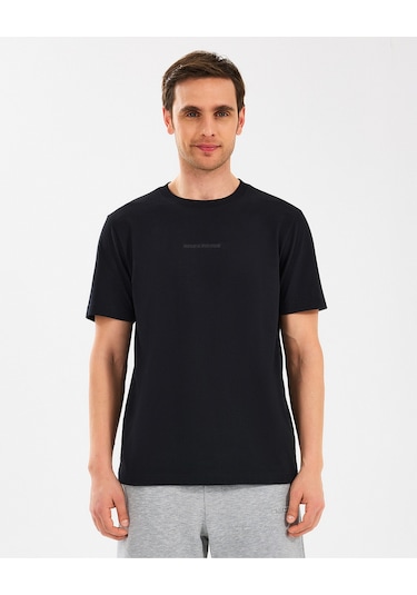 Skechers M Essential T-shirt Erkek Siyah Tshirt S2510017-001