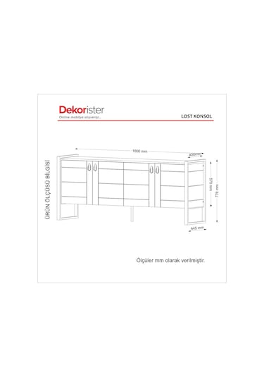 Dekorister Exclusive Lost Konsol Ceviz