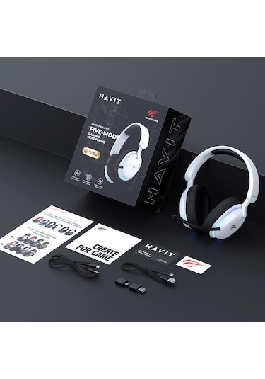 Havit Gamenote FUXİ-H7 RGB Kablosuz Kulak Üstü Oyuncu Kulaklığı