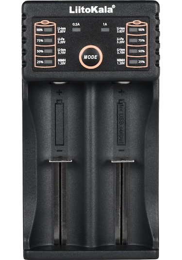 Geeksen Liitokala Lii-202 Akıllı Pil Şarj Cihazı, Otomatik Pil Algılama Ve Usb Çıkışı İle Li-ion/ni-mh/ni-cd/lifepo4 Pilleri İçin