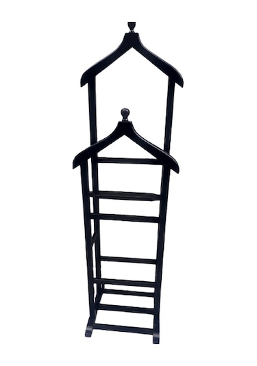 Dilsiz Uşak Ahşap Kayın Torna Iskelet. Parlak Siyah Boya. Çift Te Siyah