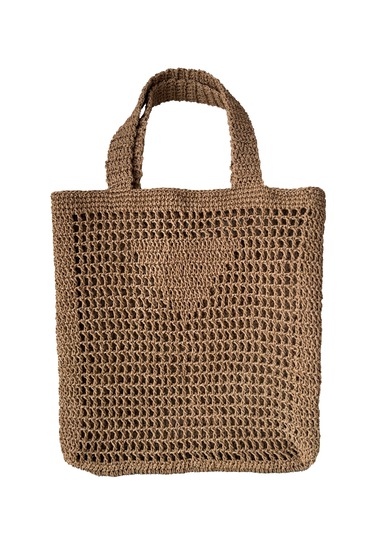 Doğal Hasır Plaj Çantası Bohem Tarz, Yazlık El Yapımı Model Hasır