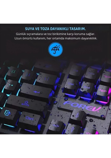 Shopytech Rgb Aydınlatmalı 104 Tuş Gaming Klavye Usb 2.0 Mekanik Tuş Hissi Fn Kısayolları