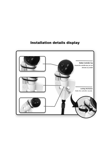 Wolmtt Meta Quest 3 Vr Golf Kulübü Denetleyicisi İçin Ergonomik Kavrama Çubuğu Kolu - Mor