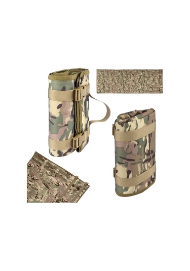 Lemestar Dış Mekan Su Geçirmez Mala Taşıma Matı - 900d Nilon, 200x75cm, Çadır/hiking İçin Dayanıklı, Kol Saati İle Taşınabilir, Rulo Haline Getirilebilir Haki