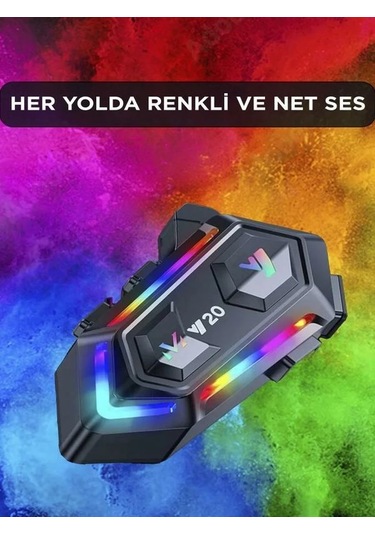 Deanb Y020 Ip67 Sesli Asistan Rgb Hd Ses Bluetooth Intercom