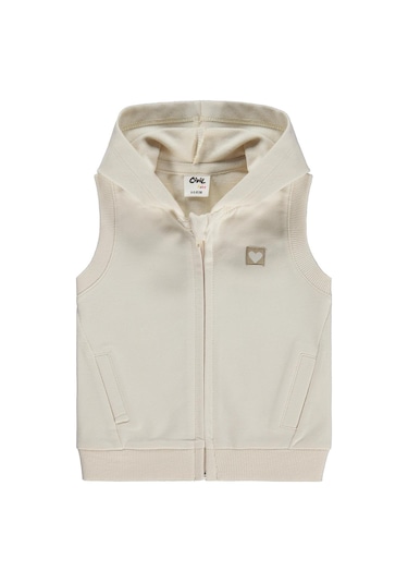 Civil Baby Düz Basic Kalpli 6-18 Ay Yelek - Bej 18-24 Ay Açık Bej
