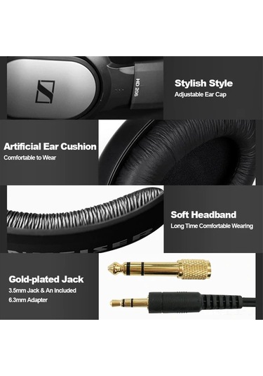 Geeroyoo Sennheiser Hd 206: Hafif, Taşınabilir Ve Gürültü İzolasyonlu Kulaklık İle Müzik Keyfi
