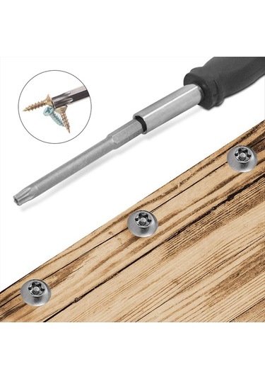 Leasetake 8 Adet 100mm Tornavida Seti S2 Çok Amaçlı Genişletilmiş Tornavida Altıgen Saplı Tornavida