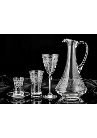 Sıla 49 Parça Kristal Sade Bardak Takımı S-1101